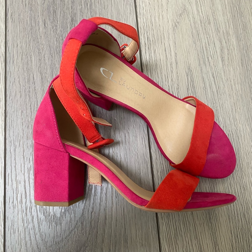 CL by Laundry Women's Pink Heeled Sandals